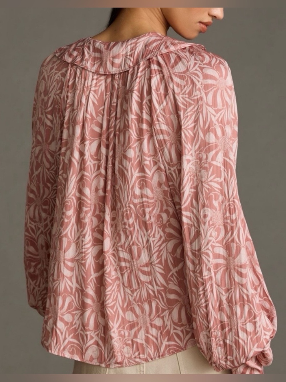 Anthropologie Florence Balducci Femme Collared Blouse Size Small - Picture 7 of 10